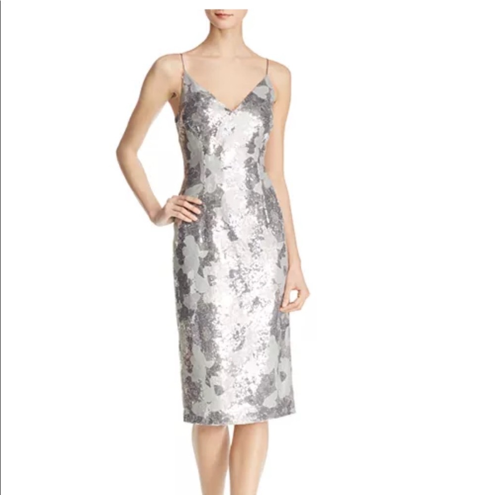 Black Halo EVE Amorie Sequined Dress Size 4